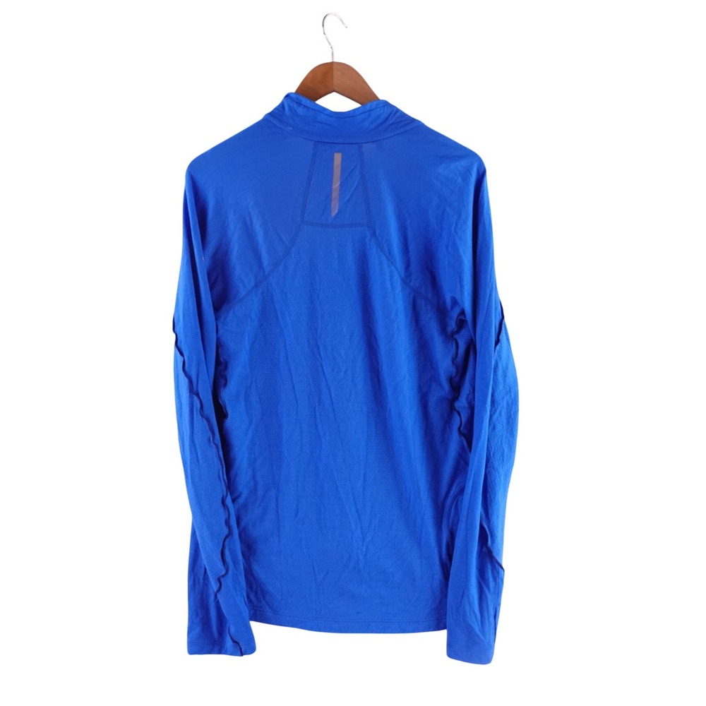 Icebreaker GT 200Merino‎ Wool Mens Large Blue 1/4 Zip Long Sleeve Base Layer Top - Picture 2 of 8